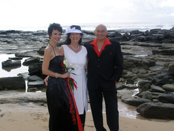 Fatima Gordon's Spiritual Wedding Point Cartwright Buddina Sunshine Coast they had a Sacred Marriage Ceremony